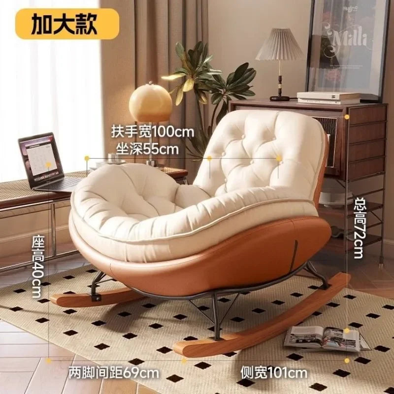 Modern Luxury Honeycomb Lazy Rocking Chair