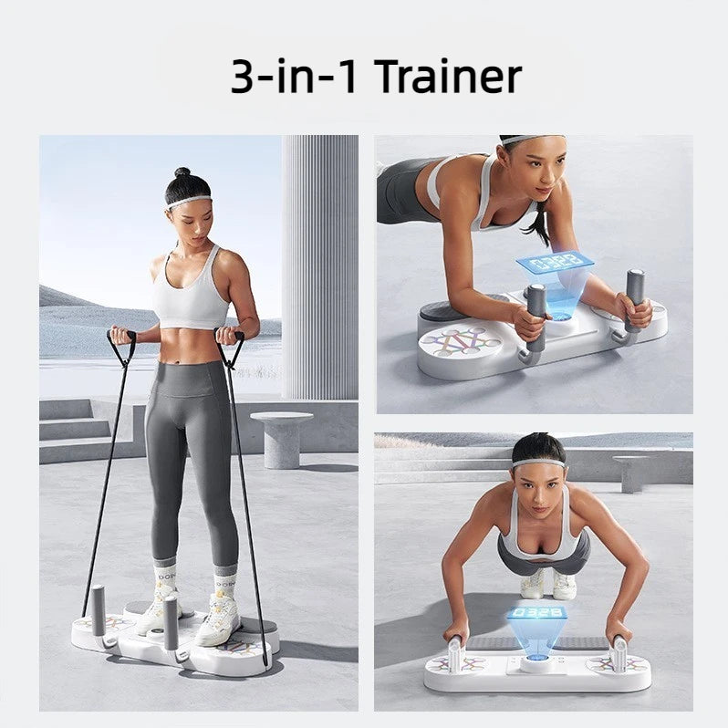 Multi-functional Plank Trainer Smart Counting timer Foldable