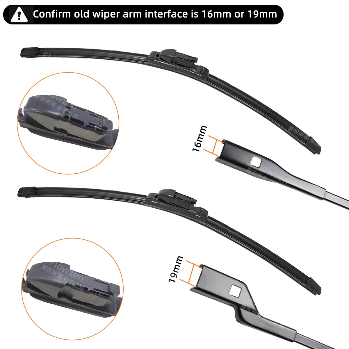 Car Wiper Blades Universal Soft Double Layer