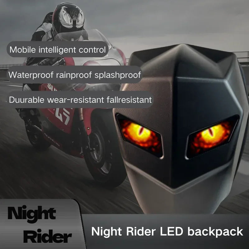 LED Backpack Carbon Fiber The Dark Knight Waterproof