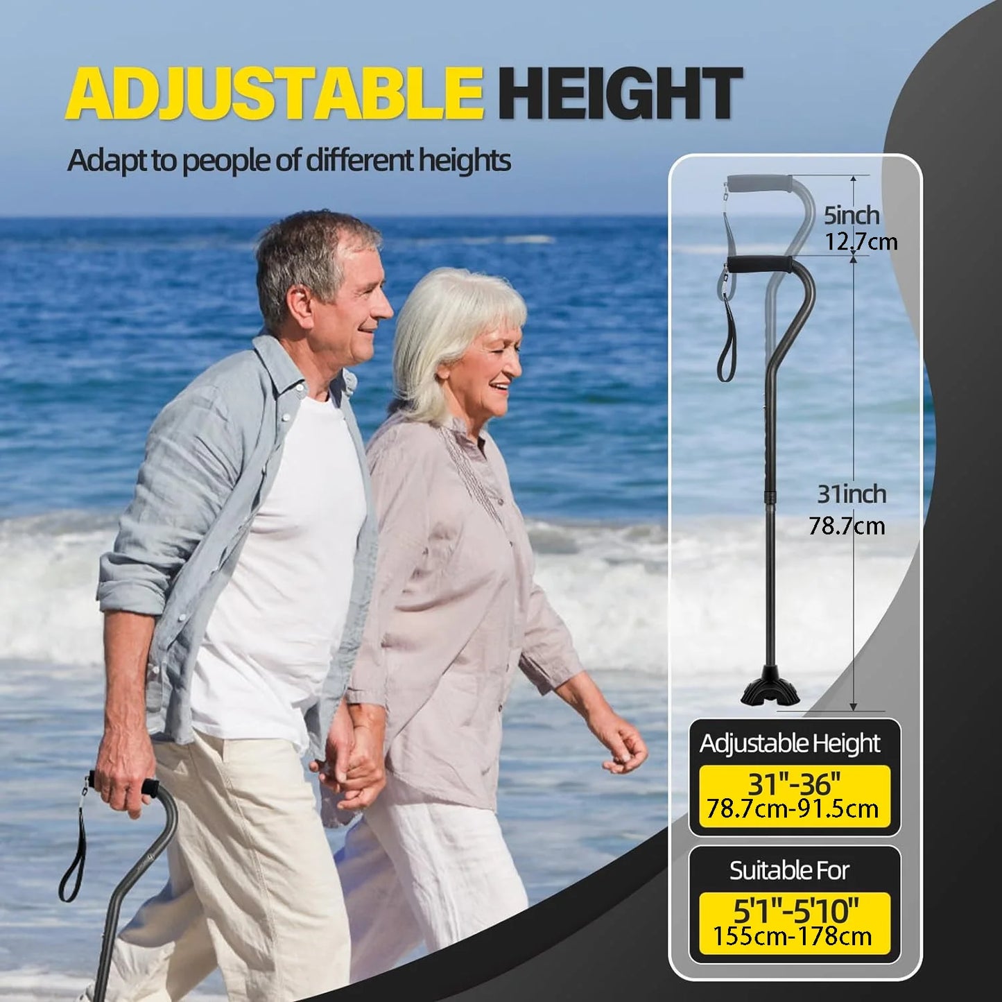 Lightweight Sturdy Mobility Walker Aid for Seniors