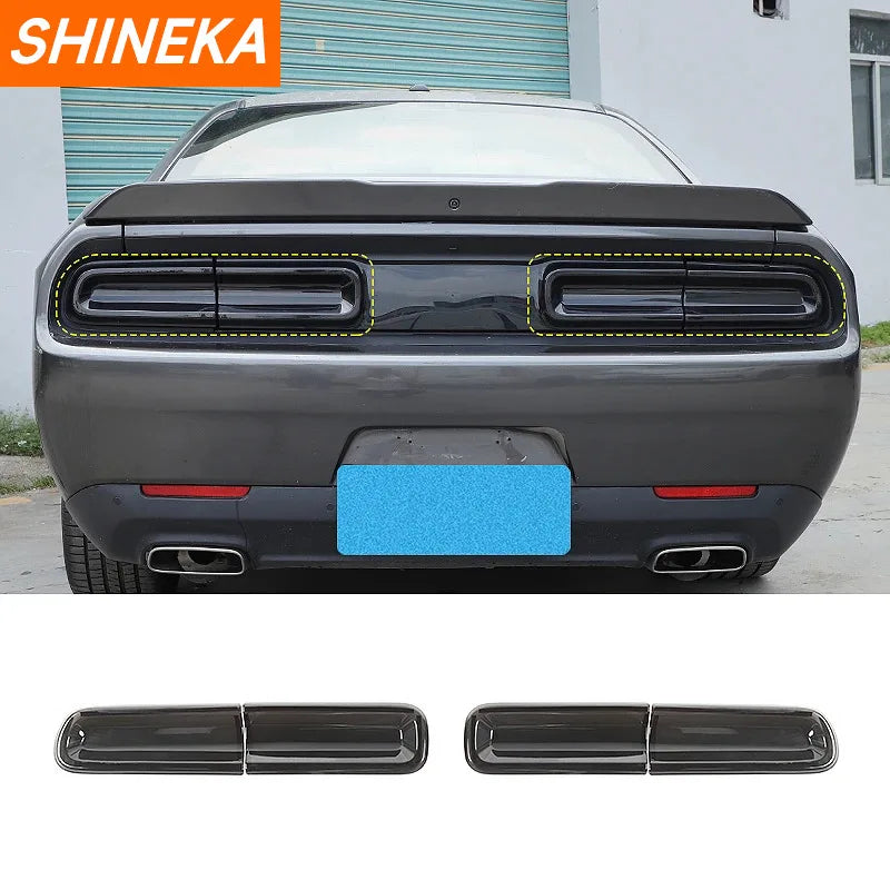 SHINEKA Car Sticker Rear Taillight Cover for Dodge Challenger 2015+