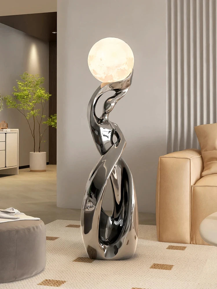 Abstract Art Large Floor Luminous Sculpture Figurines