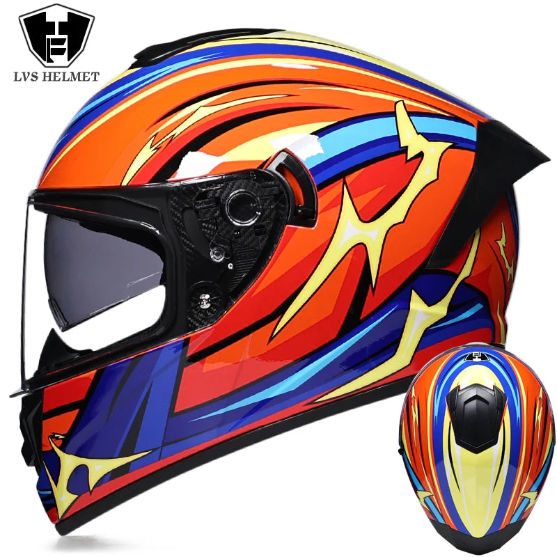 Full Face Double Visor Racing Helmet