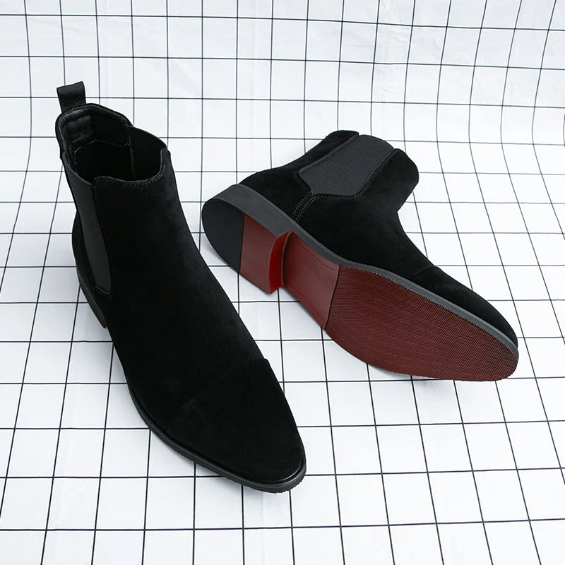 Chelsea Red Sole Slip-On Boots