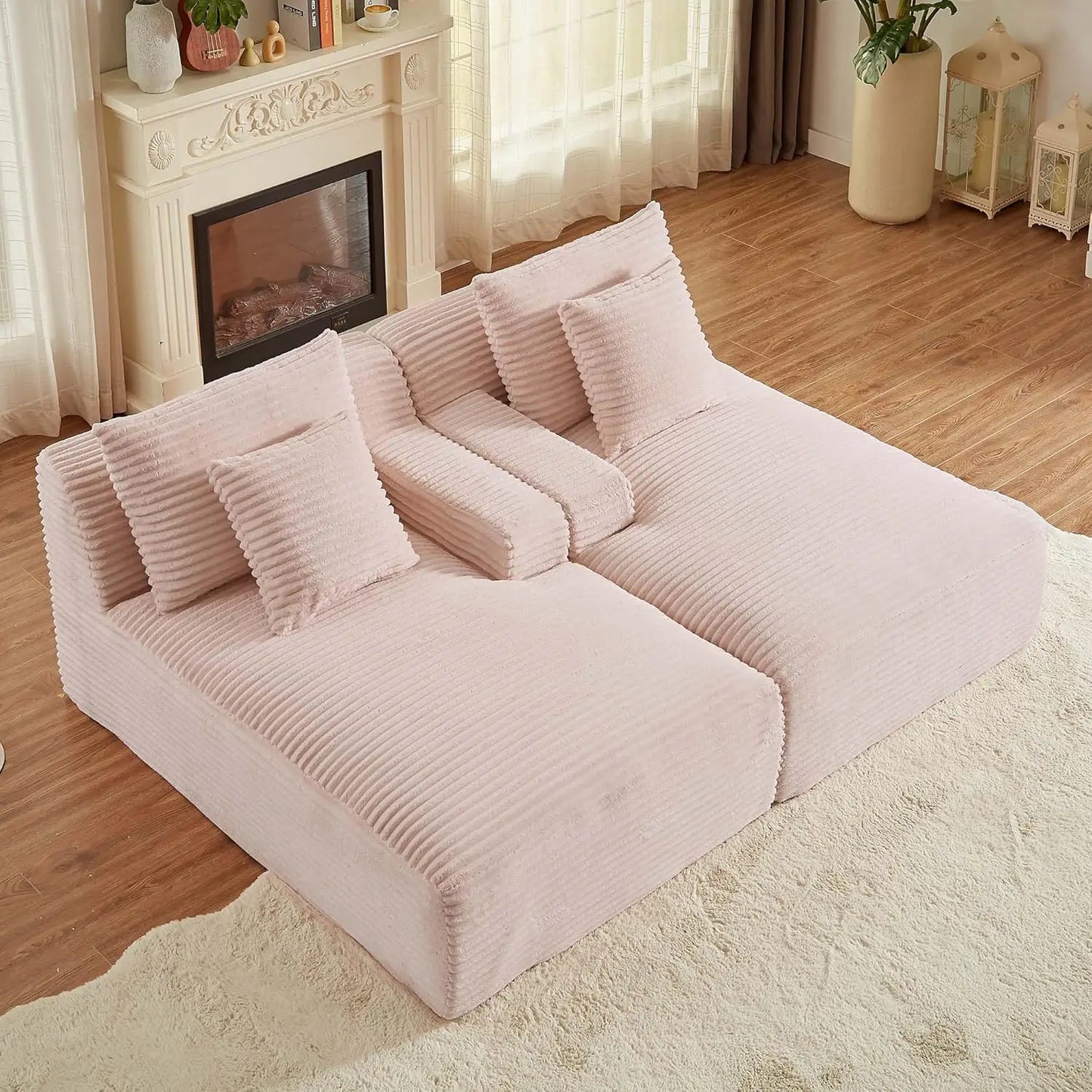 78” Oversized Double Chaise Lounge