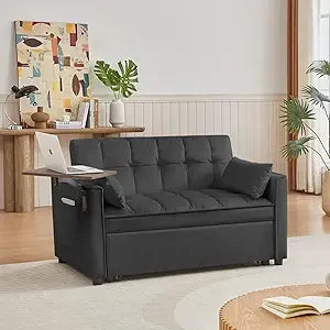 65'' Convertible Sleeper Sofa Bed with Adjustable Backrest