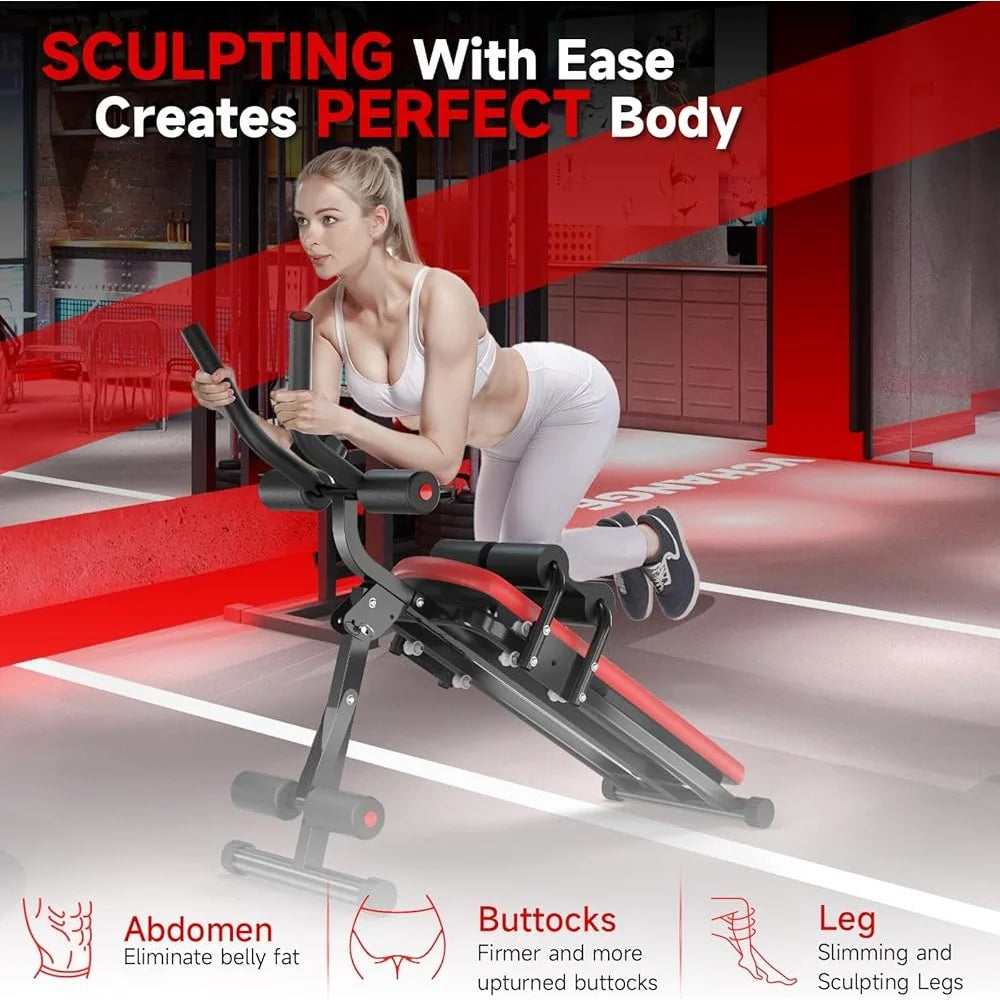 Ab Machine Adjustable Resistance Stomach Trainer