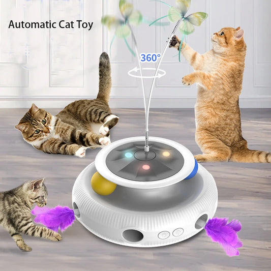 3 in 1 Smart Automatic Fun Ball Toy Set for Cats