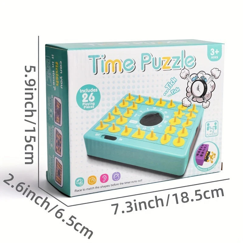 Time Pop Up Board Game Shape Matching Puzzle