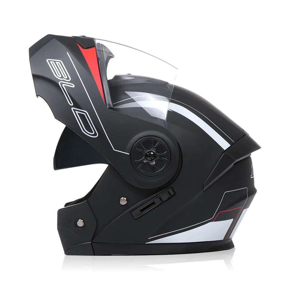 DOT Approved Full Face Motorcycle Helmets Double Visor