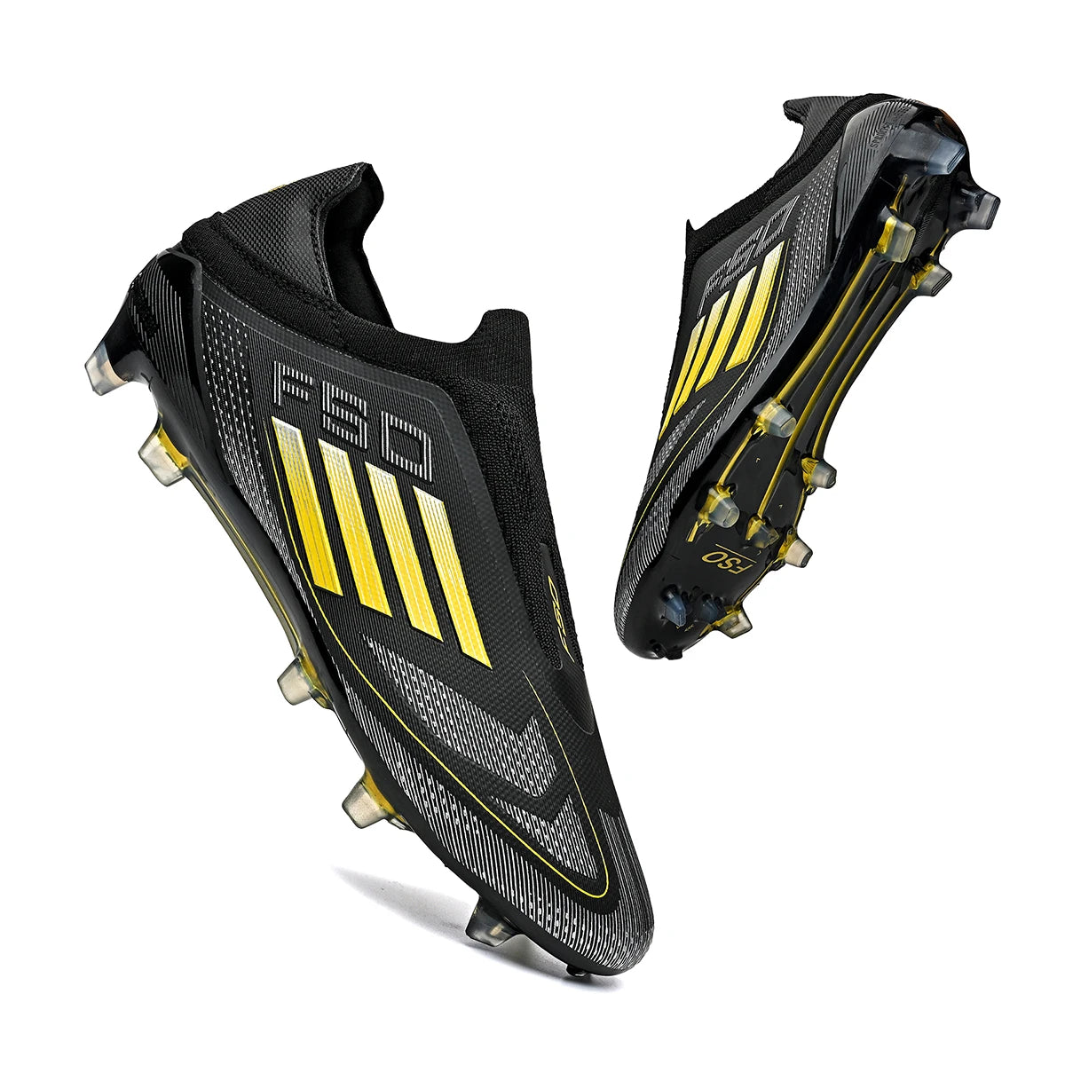 Men Soccer Shoes Breathable Long Spikes Cleats
