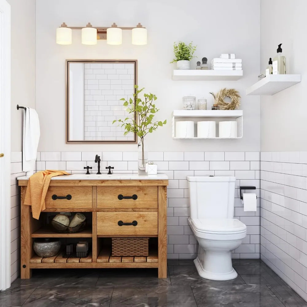 Floating Shelves Over Toilet - Set of 3