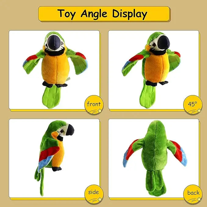 Talking Parrot Plush Pal Repeat What You Say