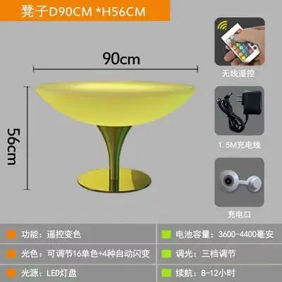 LED Luminous Bar KTV Outdoor Leisure Table and Chairs