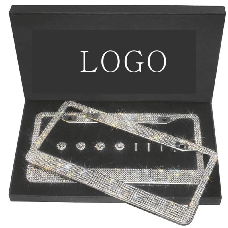 Bling Rhinestone License Plate Frame