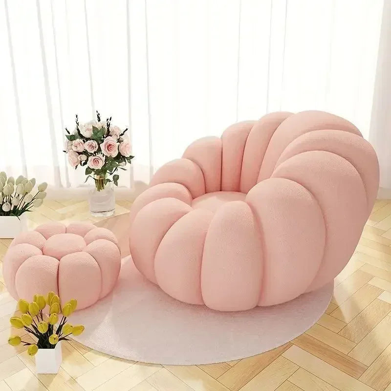 Pumpkin Lazy Single Tatami Sofa Chair