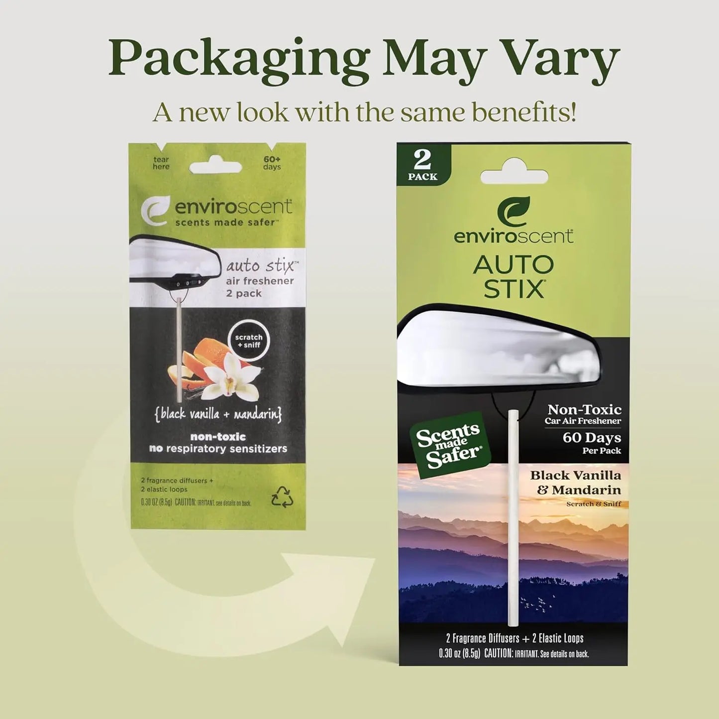 Natural Car Air Freshener with Essential Oils Lasts 480 Days 8 Pack