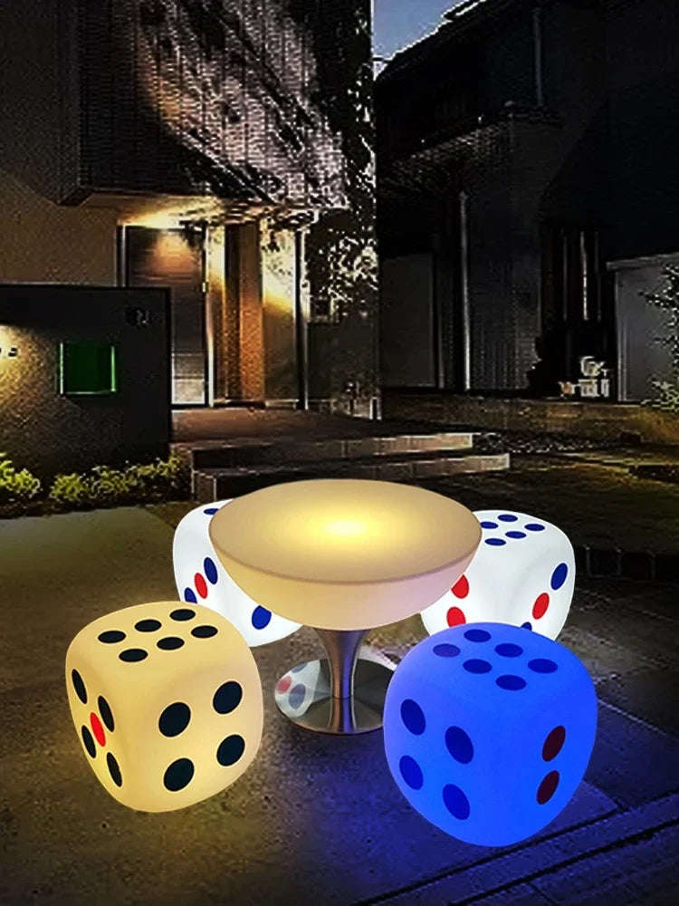 LED Luminous Bar KTV Outdoor Leisure Table and Chairs