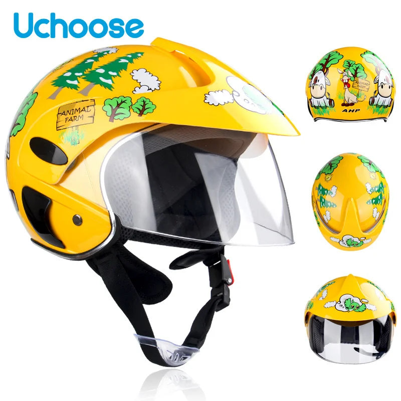 Child Motorcycle Helmet 3-9 Years Abs Unisex