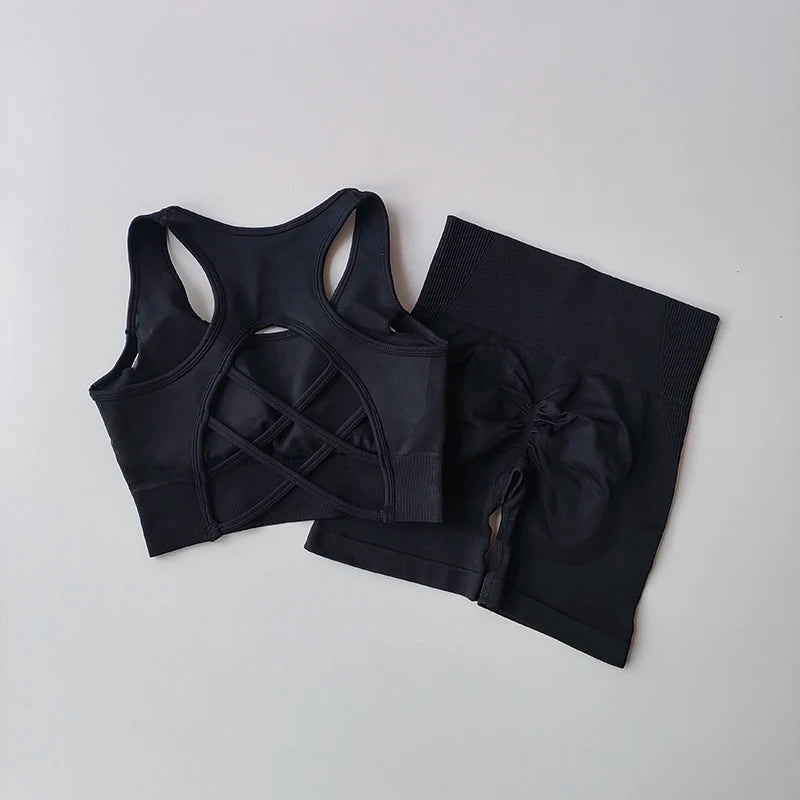2 PCS Seamless Yoga Set Sexy