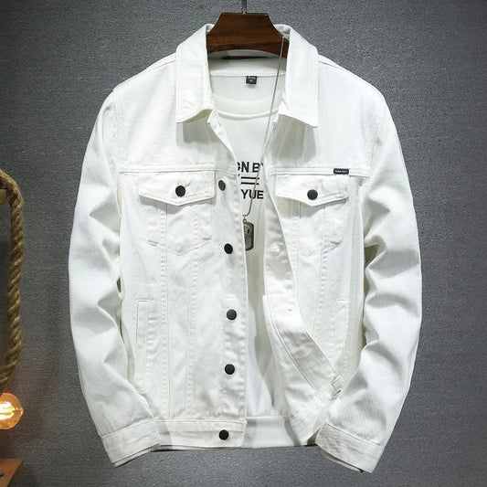 Denim Jacket Slim Fit Cotton Casual