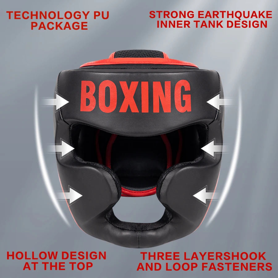 Kick Boxing Helmet Karate Muay Thai Free Fight Headgear