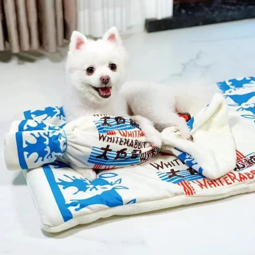Comfort Pizza mat Soft Warm Dog Sleeping Bed
