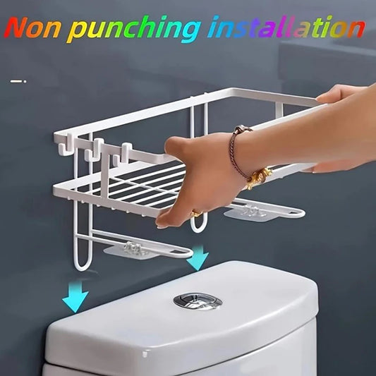 Space Saver Over Toilet No Drill Bathroom Organizer