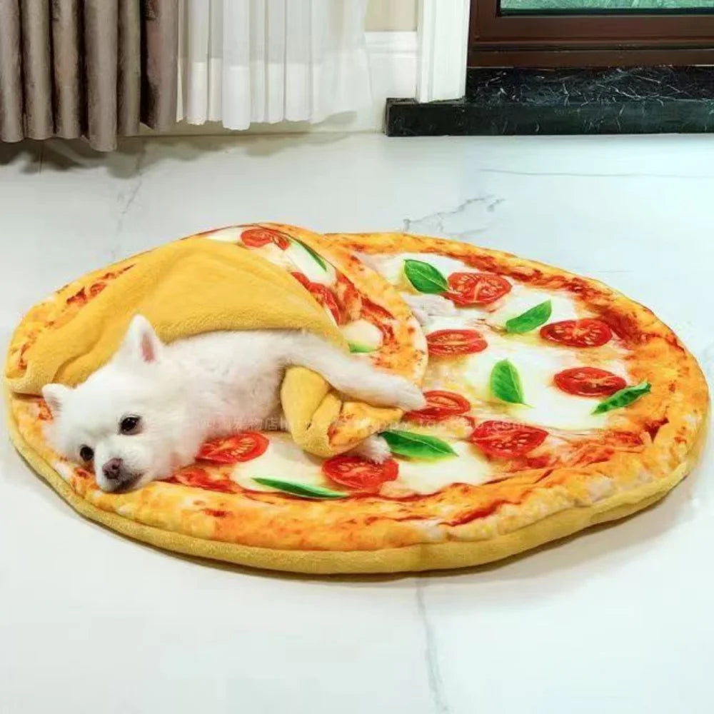 Comfort Pizza mat Soft Warm Dog Sleeping Bed