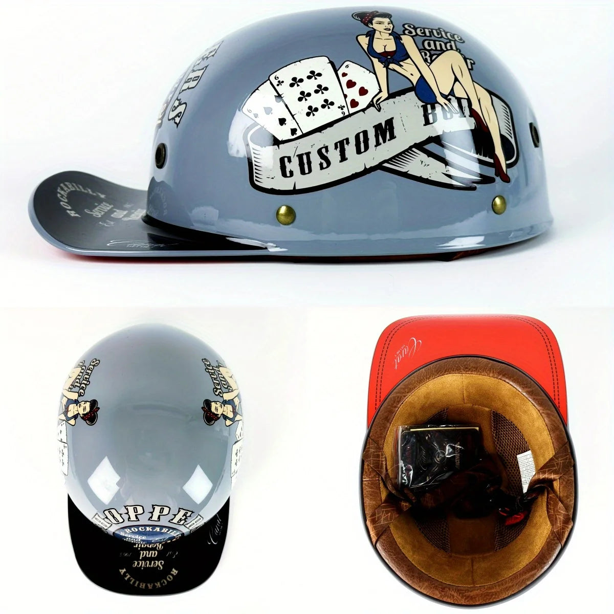 Motorcycle Retro Half Helmet Four Seasons Universal