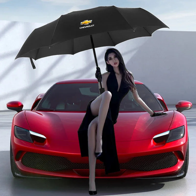 Windproof Fully Automatic Compact 3 Folding Umbrella