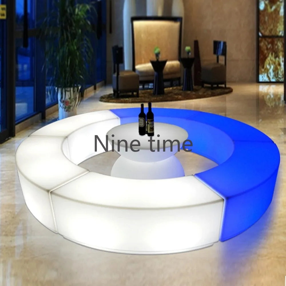 High Bar Cocktail Room Decor Led Table