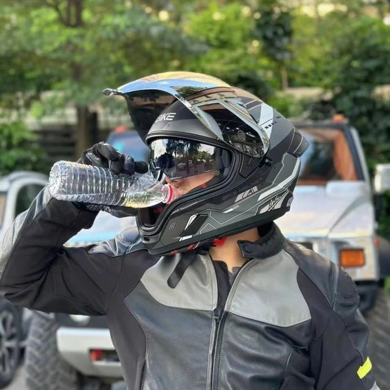 Flip Up Dual Sunvisor Full Face Helmet
