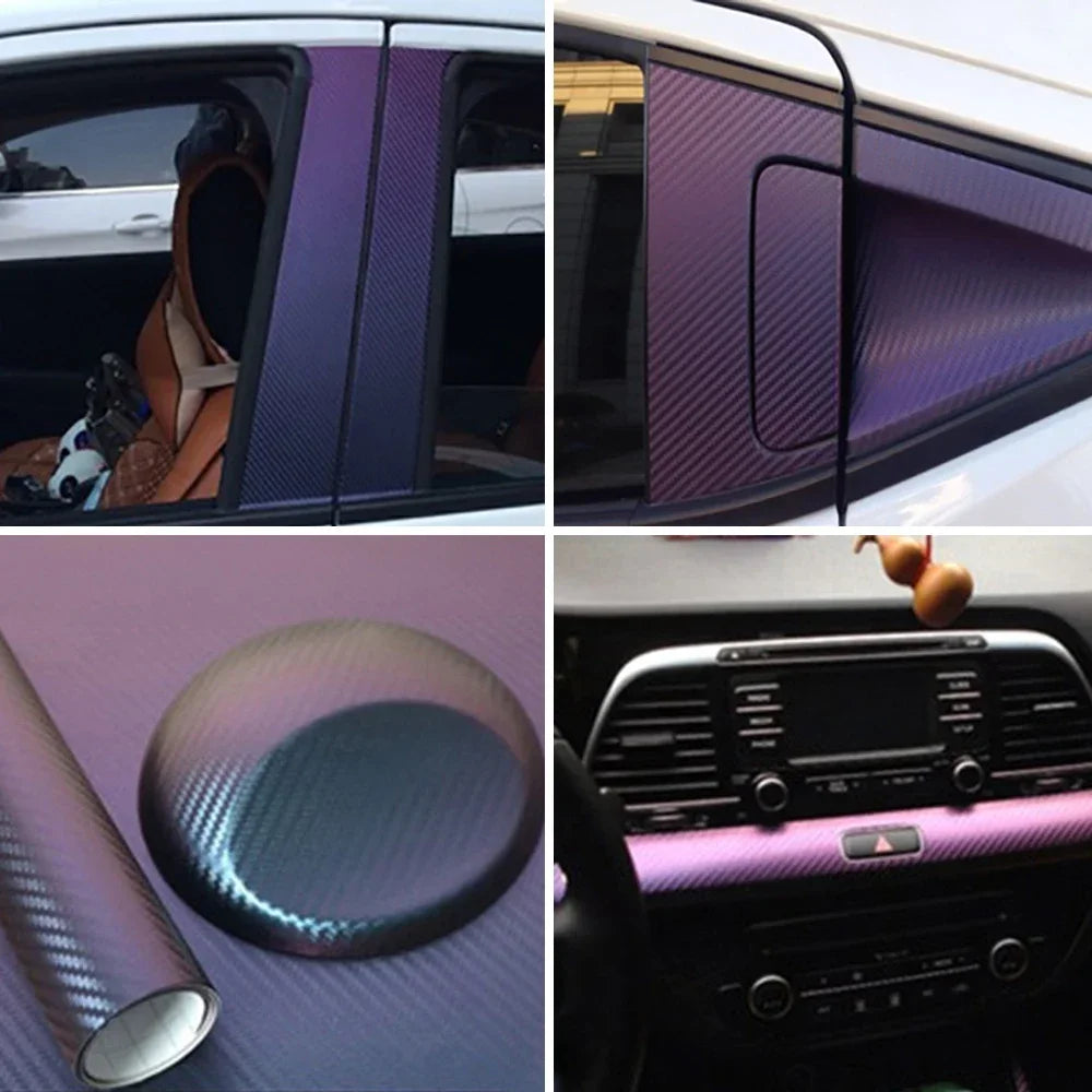 Chameleon 3D Carbon Fiber Vinyl Film Decal