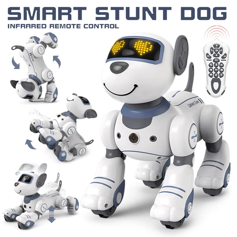 RC Robot Electronic Stunt Dog Voice Command Programmable