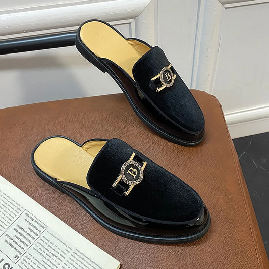 Black Mens Dress Sandals