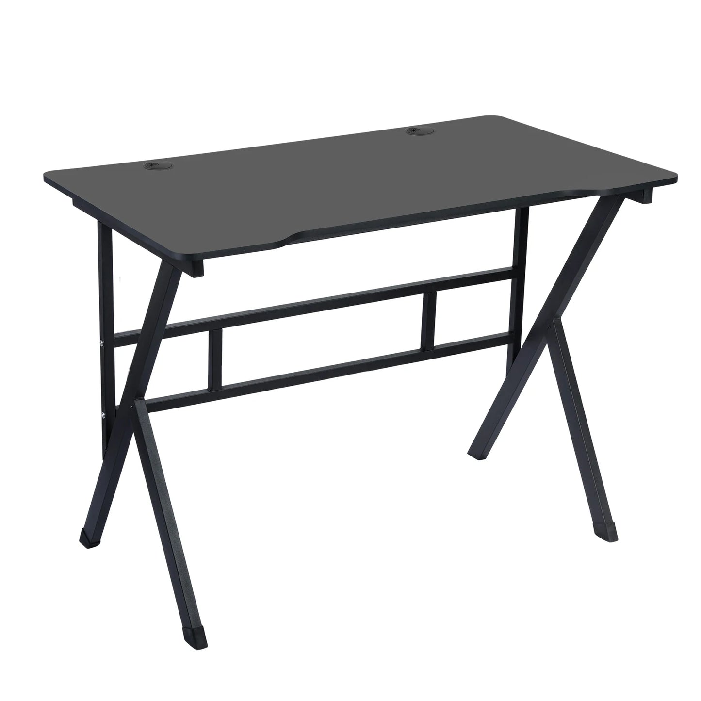 Ergonomic Computer Game Table with X-shaped Steel Legs