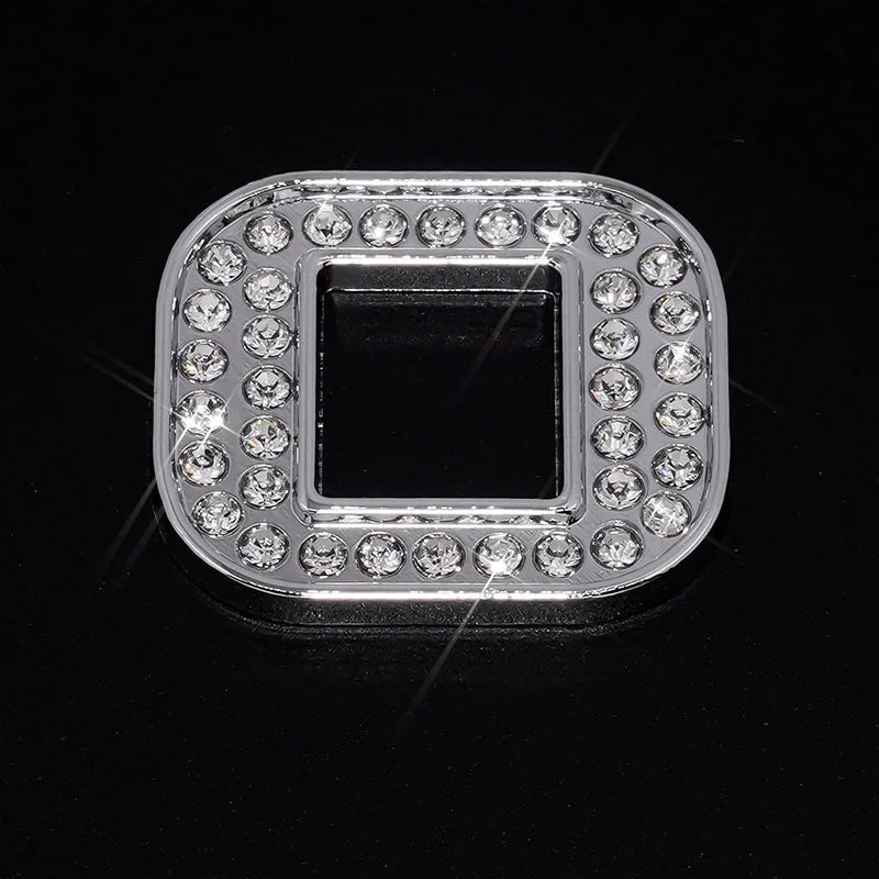 Silver Rhinestone Letters Numbers Car Stickers for Women and Girls