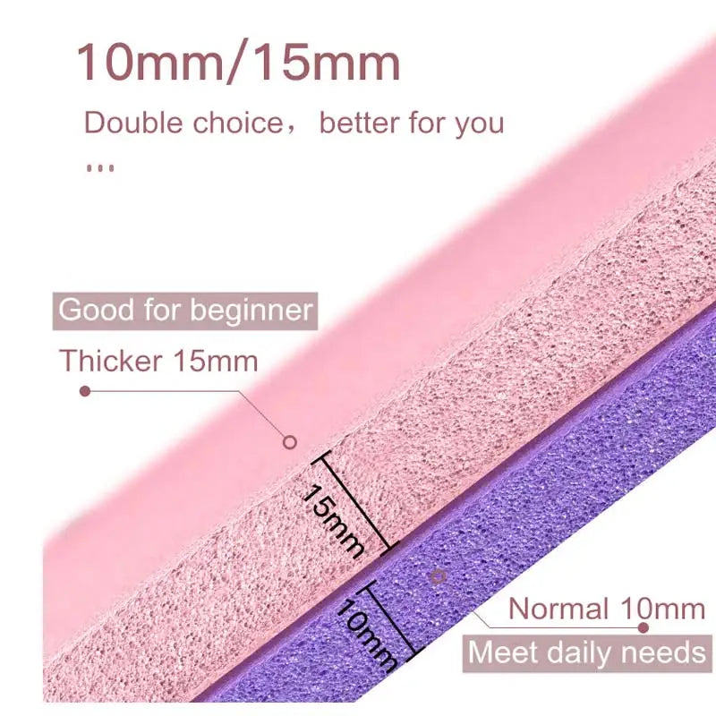 20/15/10 MM Extra Thick Double Layer Non-Slip Yoga Pad