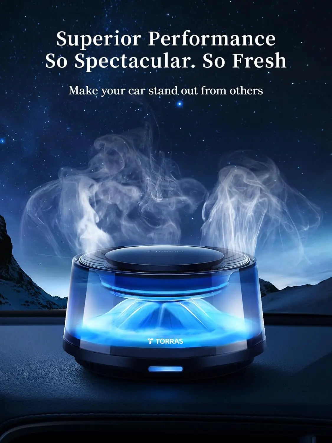 Smart Car Air Freshener with Auto On/Off Lasts 4 Months
