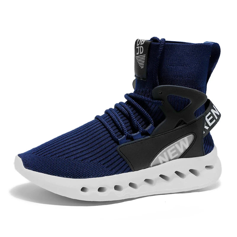 Running Shoes Men Thick Bottom Cushioning Mesh Breathable