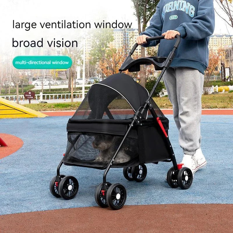 Pet Stroller Lightweight Folding Walker