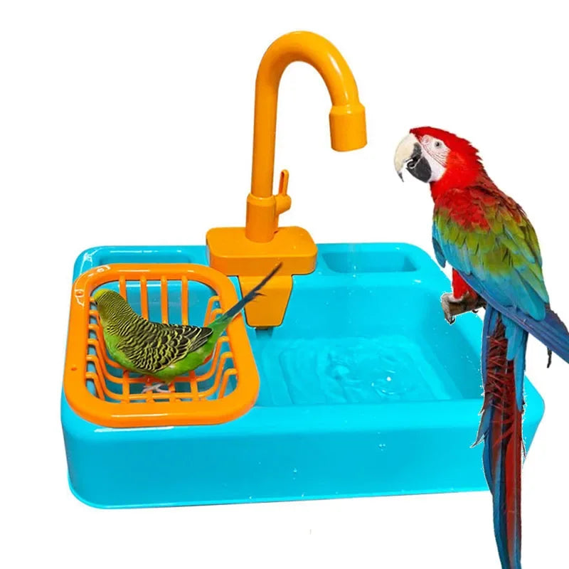 Parrot Bathtub and Bird Shower Basin