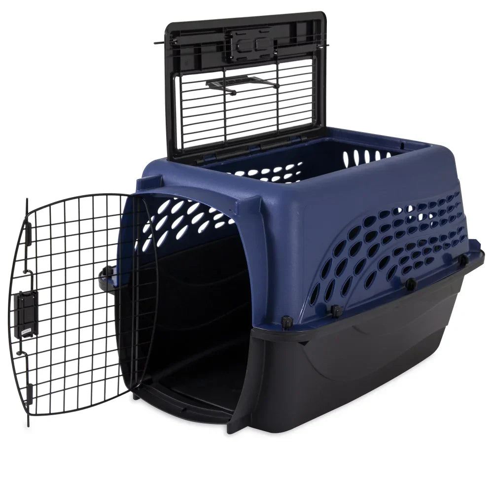 Load 2-Door 24" Plastic Pet Kennel for Dogs