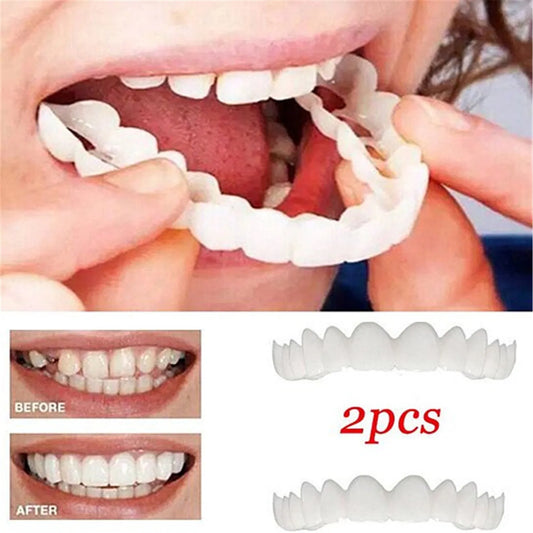 Teeth Whitening Tooth Cover Snap On Silicone Veneers