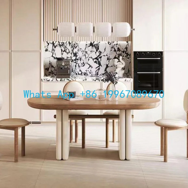 Solid Wood Oval Dining Set