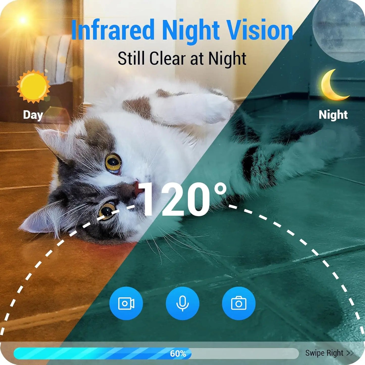 Smart Camera Automatic Cat Feeder 1080P HD Live View