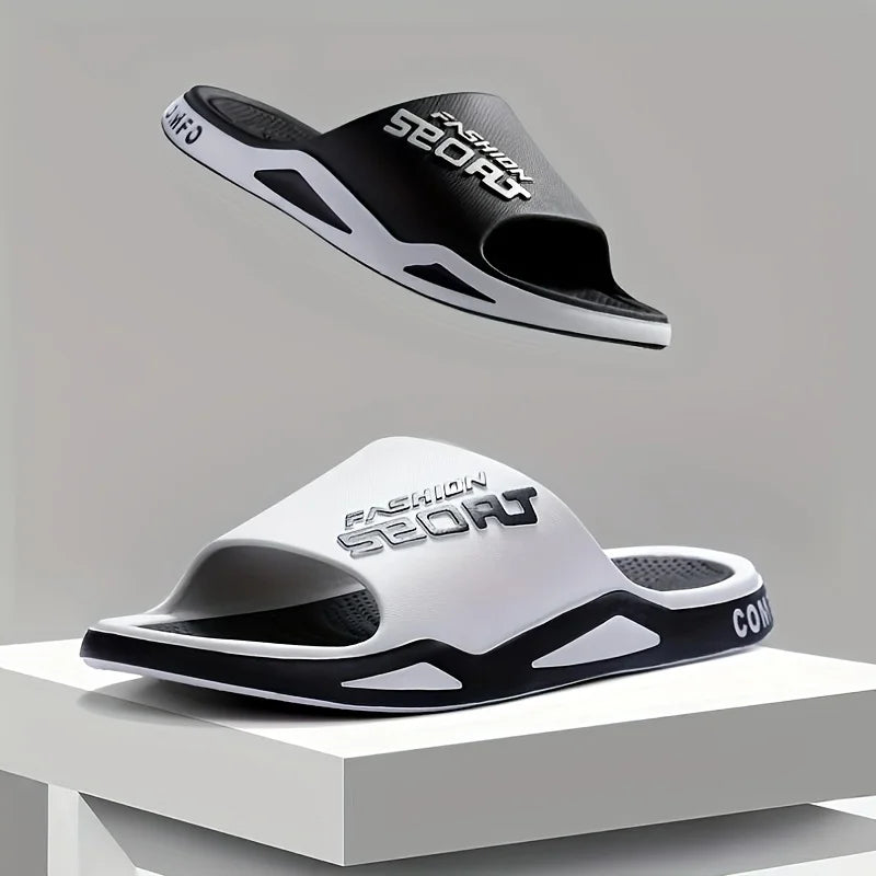 Men's Non-Slip Sporty Style Slides