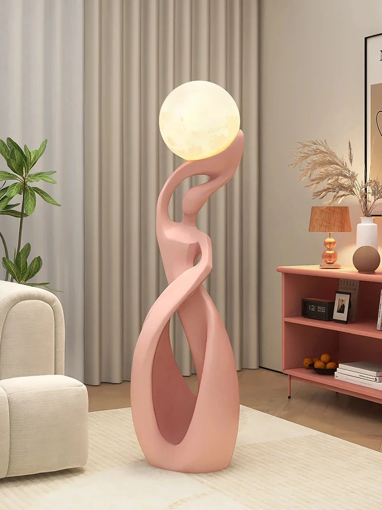 Abstract Art Large Floor Luminous Sculpture Figurines